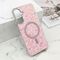Zastitna maska (futrola) GLAM GLOW MagSafe - Samsung A366 Galaxy A36 5G roze (MS).