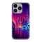 Zastitna ultra tanka (skin) maska / futrola PRINT CLEAR NEON WAVE - iPhone 14 Pro (6.1) NW05 (MS).
