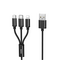 Data kabl REMAX Gition RC-131 3u1 - iPhone Lightning/Micro USB/Type C crni 1m.