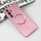 Zastitna maska (futrola) Magsafe Chrome - Samsung S731B Galaxy S25 FE roze.