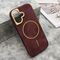 Zastitna maska (futrola) LUX SKIN MagSafe - iPhone 17 bordo (MS).