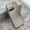 Zastitna maska (futrola) COLOR METAL MagSafe - iPhone 16 Pro (6.3) srebrna (MS).