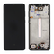 LCD displej (ekran) - Samsung A336/Galaxy A33 5G + touchscreen + okvir crni Service Pack ORG/GH82-28143A.