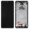 LCD displej (ekran) - Samsung A725 Galaxy A72 4G + touchscreen + okvir crni OLED.
