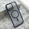 Zastitna maska (futrola) SILKY MAGSAFE mat - iPhone 14 Pro Max (6.7) plava (MS).