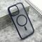 Zastitna maska (futrola) SILKY MAGSAFE mat - iPhone 15 Pro Max (6.7) plava (MS).