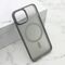 Zastitna maska (futrola) SILKY MAGSAFE II - iPhone 13 (6.1) siva (MS).
