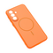 Zastitna maska (futrola) Magsafe mat Line - Samsung A576 Galaxy A57 narandzasta.