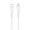 Data kabl KONFULON DC66, 27W, Type C na Lightning beli 1m.