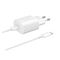 Kucni punjac Super Fast 25W/3A - Samsung PD + kabl type-C na Type C beli HQ (MS).