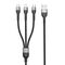 USB data kabl Superior SU-K106 3in1 Lightning/Micro/Type C 1m crni (MS).