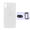 Poklopac - Iphone X beli+metalni drc sa staklom kamere (NO LOGO).