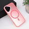 Zastitna maska (futrola) Magsafe providna - iPhone 16 6.1 roze.