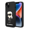 Zastitna maska (futrola) Karl Lagerfeld Hc Silicone NFT Ikonik - iPhone 15 crna (KLHCP15SSNIKBCK).