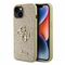 Zastitna maska (futrola) Guess Hc Fixed Glitter 4G Big Metal Logo - iPhone 15 zlatna (GUHCP15SHG4SGD).