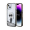 Zastitna maska (futrola) Karl Lagerfeld Hc Liquid Glitter Ikonik - iPhone 15 Transparent (KLHCP15SLKKNSK).