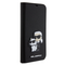 Zastitna maska (futrola) Karl Lagerfeld Saffiano BP Nft Karl&Choupette - iPhone 15 Pro Max 6.7 crna (KLBKP15XSANKCPK).