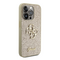 Zastitna maska (futrola) Guess Hc Fixed Glitter 4G Big Metal Logo - iPhone 15 Pro 6.1 zlatna (GUHCP15LHG4SGD).