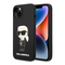 Zastitna maska (futrola) Karl Lagerfeld Hc Silicone NFT Ikonik - iPhone 15 Plus crna (KLHCP15MSNIKBCK).