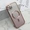 Zastitna maska (futrola) GLITTER MAGSAFE - iPhone 15 Plus roze (MS).