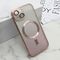 Zastitna maska (futrola) GLITTER MAGSAFE - iPhone 15 roze (MS).