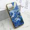 Zastitna maska (futrola) MARBLE - iPhone 15 Pro Max (6.7) plava (MS).