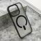 Zastitna maska (futrola) BLURRY MagSafe - iPhone 15 Pro (6.1) crna (MS).