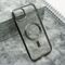 Zastitna maska (futrola) providna ELEGANT MAGSAFE - iPhone 15 Plus crna (MS).