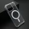 Zastitna maska (futrola) CRASHPROOF MAGNETIC CONNECTION - iPhone 15 Pro (6.1) providna (bela) (MS).