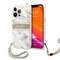 Zastitna maska (futrola) Guess Marble Strap - iPhone 13 Pro siva (GUHCP13LKMABGR).
