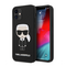 Zastitna maska (futrola) Karl Lagerfeld Hc Silicone Full Body Ikonic - iPhone 12 mini 5.4 crna (KLHCP12SSLFKBK).