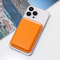 Zastitna maska (futrola) Leather Magsafe Pocket - iPhone 14 narandsta.