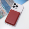 Zastitna maska (futrola) Leather Magsafe Pocket - iPhone 14 bordo.