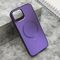 Zastitna maska (futrola) COLOR METAL MagSafe - iPhone 15 ljubicasta (MS).