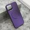 Zastitna maska (futrola) COLOR METAL MagSafe - iPhone 12 ljubicasta (MS).