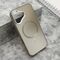 Zastitna maska (futrola) COLOR METAL MagSafe - iPhone 16 (6.1) srebrna (MS).