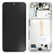 LCD displej (ekran) - Samsung S906/Galaxy S22 Plus 5G + touchscreen + okvir beli (white) Service Pack ORG/GH82-27500B.