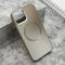 Zastitna maska (futrola) COLOR METAL MagSafe - iPhone 12/12 Pro (6.1) srebrna (MS).