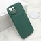Zastitna maska (futrola) VELVET TOUCH MagSafe - iPhone 15 tamno zelena (MS).