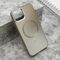 Zastitna maska (futrola) COLOR METAL MagSafe - iPhone 13 (6.1) srebrna (MS).