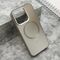Zastitna maska (futrola) COLOR METAL MagSafe - iPhone 15 Pro (6.1) srebrna (MS).